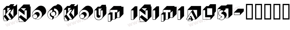Knockout Initials字体转换